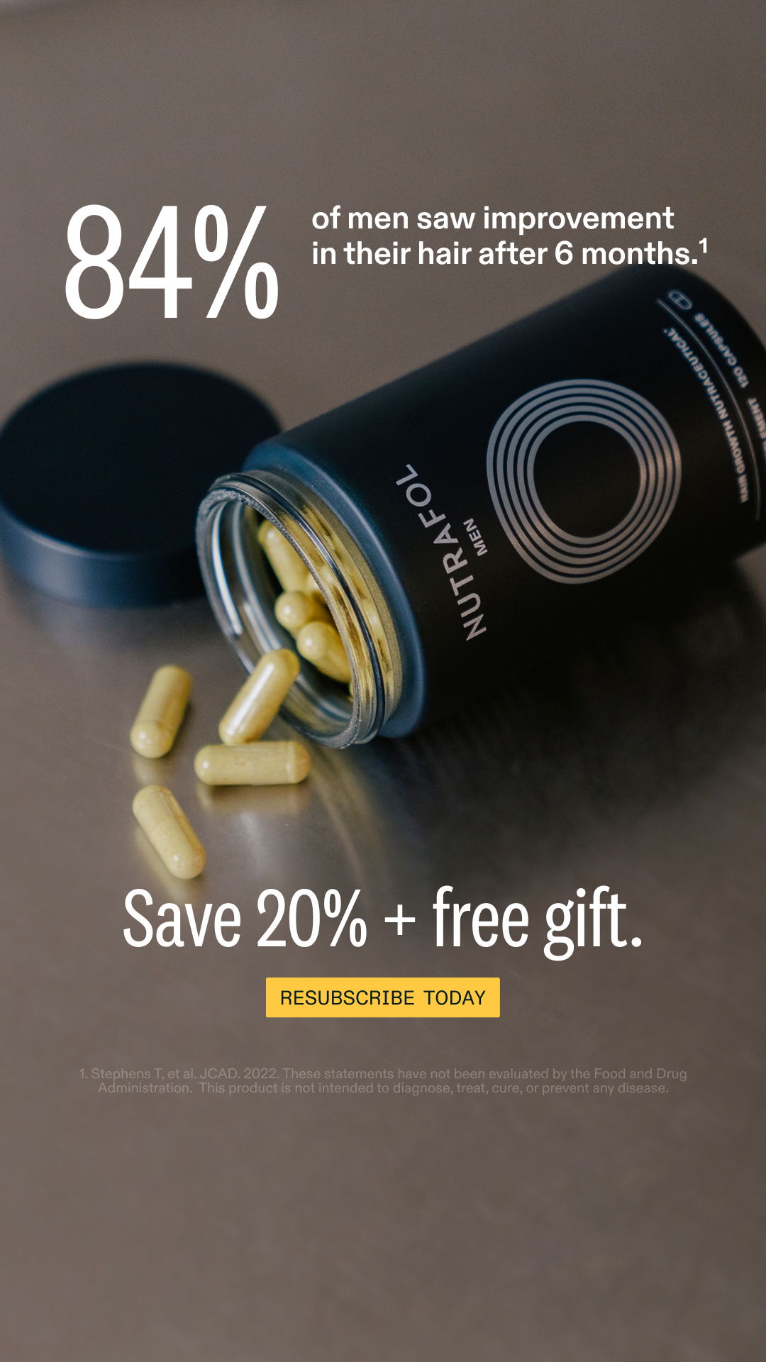 Nutrafol Men Facebook ad