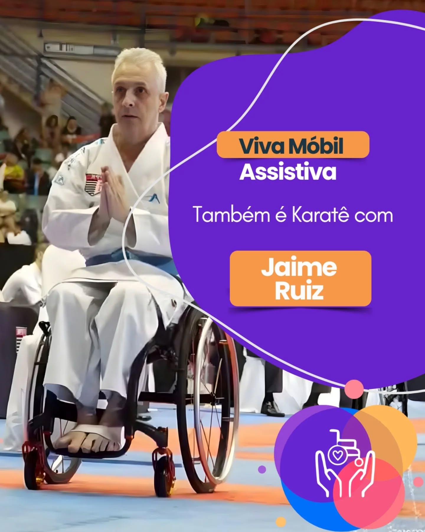 Viva Móbil Facebook ad: Karatê é equilíbrio.