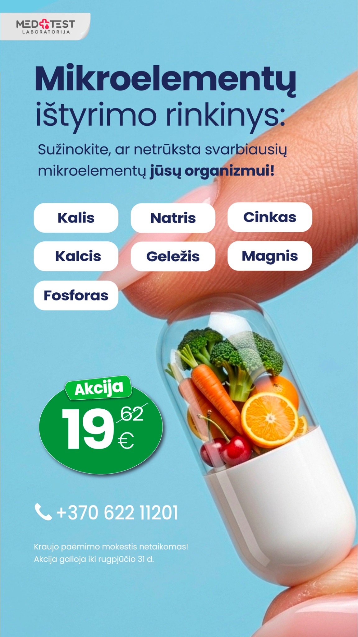 Medtest Facebook ad from Aug 18, 2026