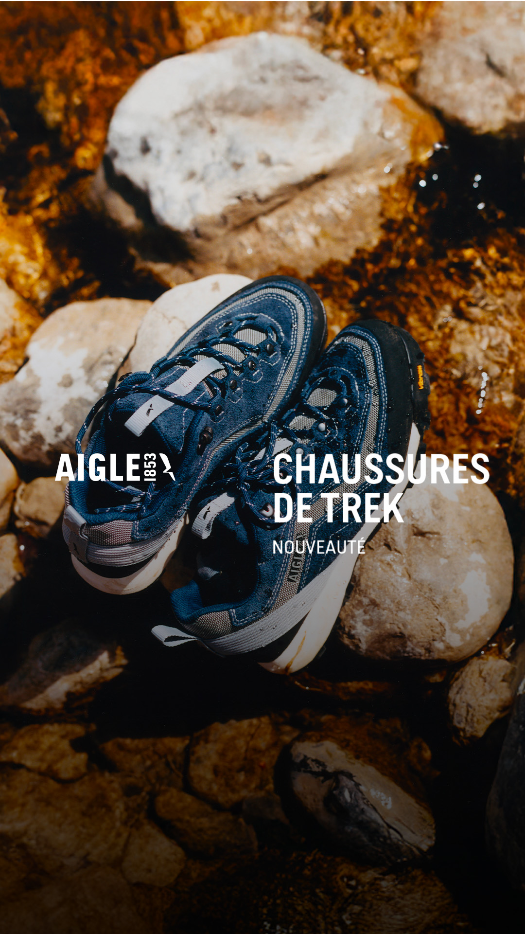 Aigle Facebook ad: Chaussures trek