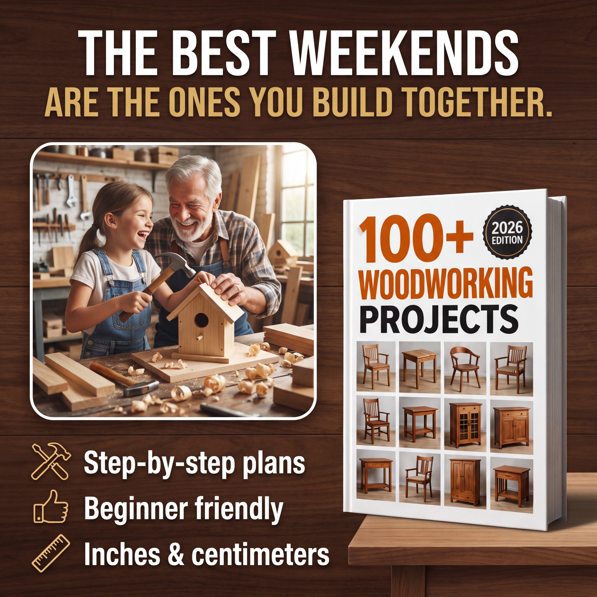 Master Crafts DIY Facebook ad: 100+ Plans. Every Measurement.
