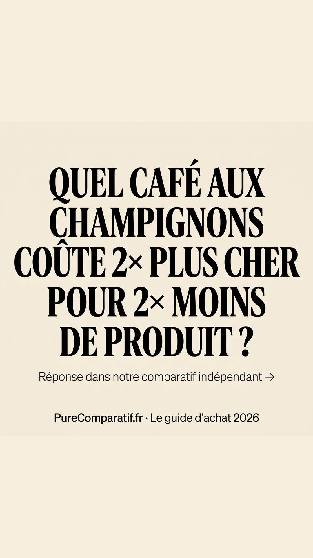 Pure Comparatif Facebook ad