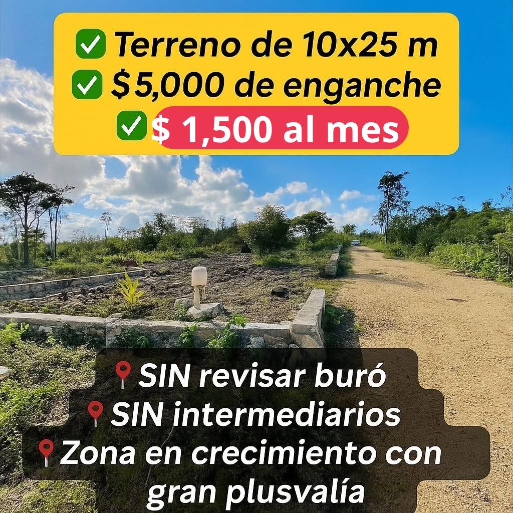 Propiedades y terrenos en venta-El Provenir Cancún Facebook ad: Terrenos en EL PORVENIR, Cancún, ¡Deja de pagar…