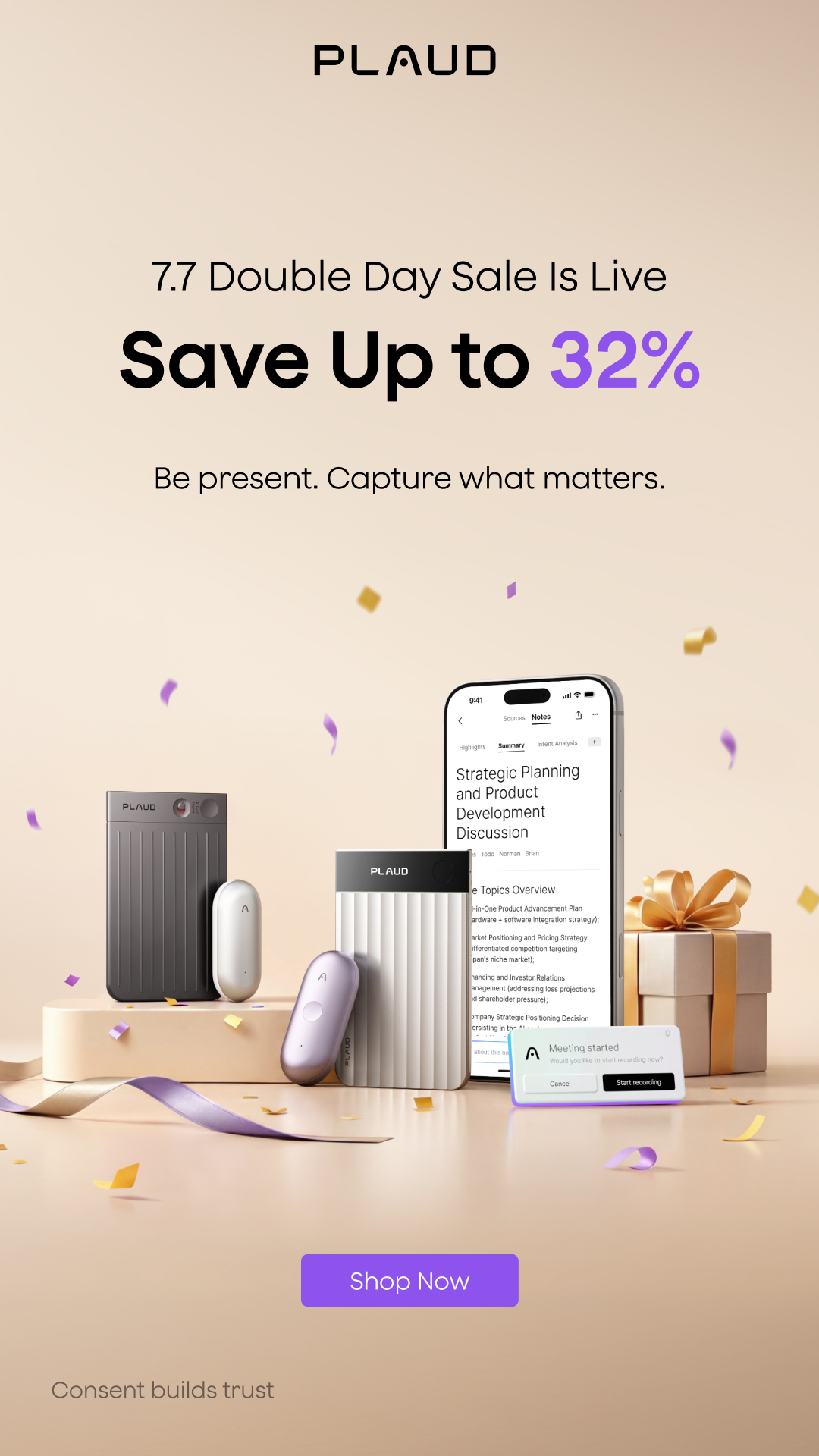 Plaud Facebook ad