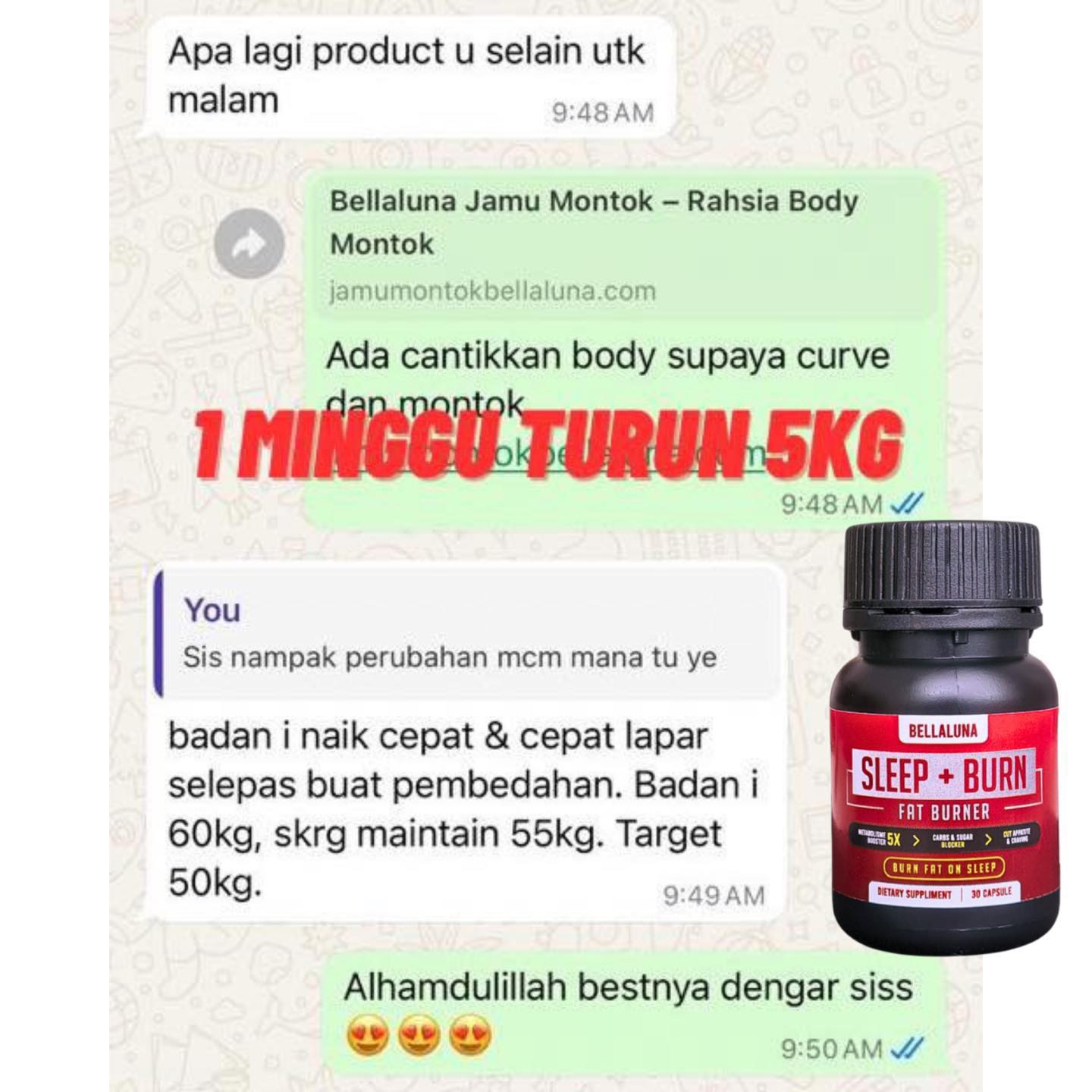 Bellaluna Sleep + Burn HQ Facebook ad