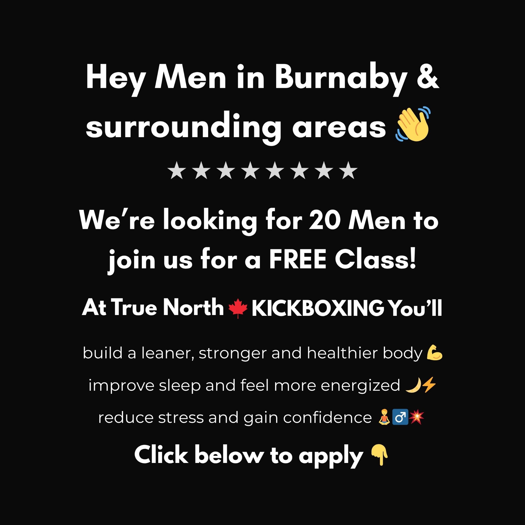 True North Kickboxing Burnaby Facebook ad