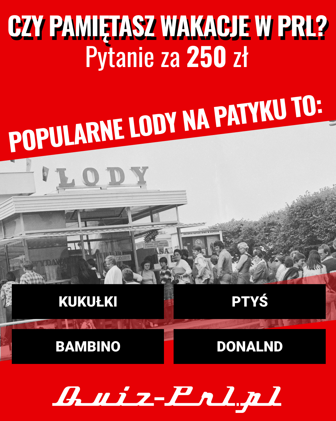 Quiz PRL ad creative