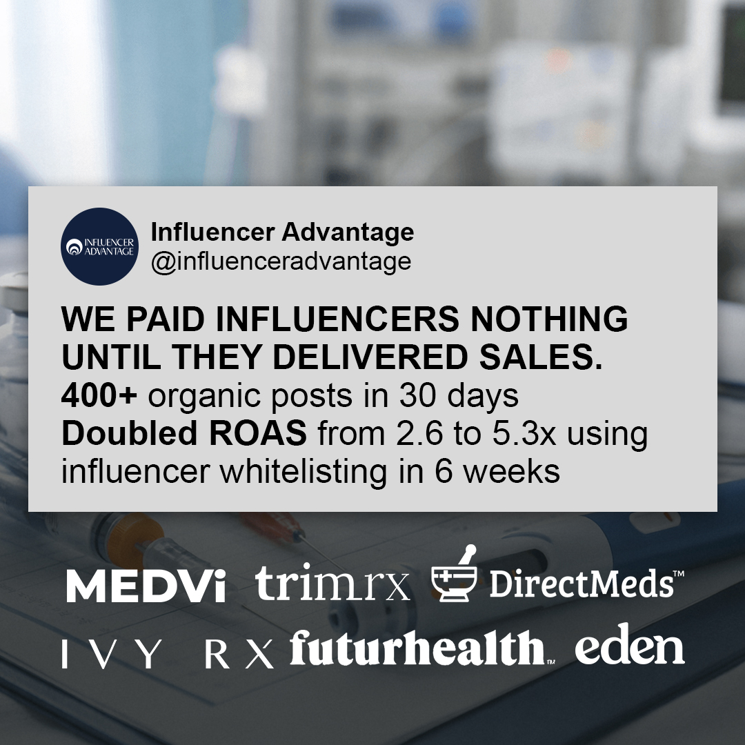 Influencer Advantage Facebook ad