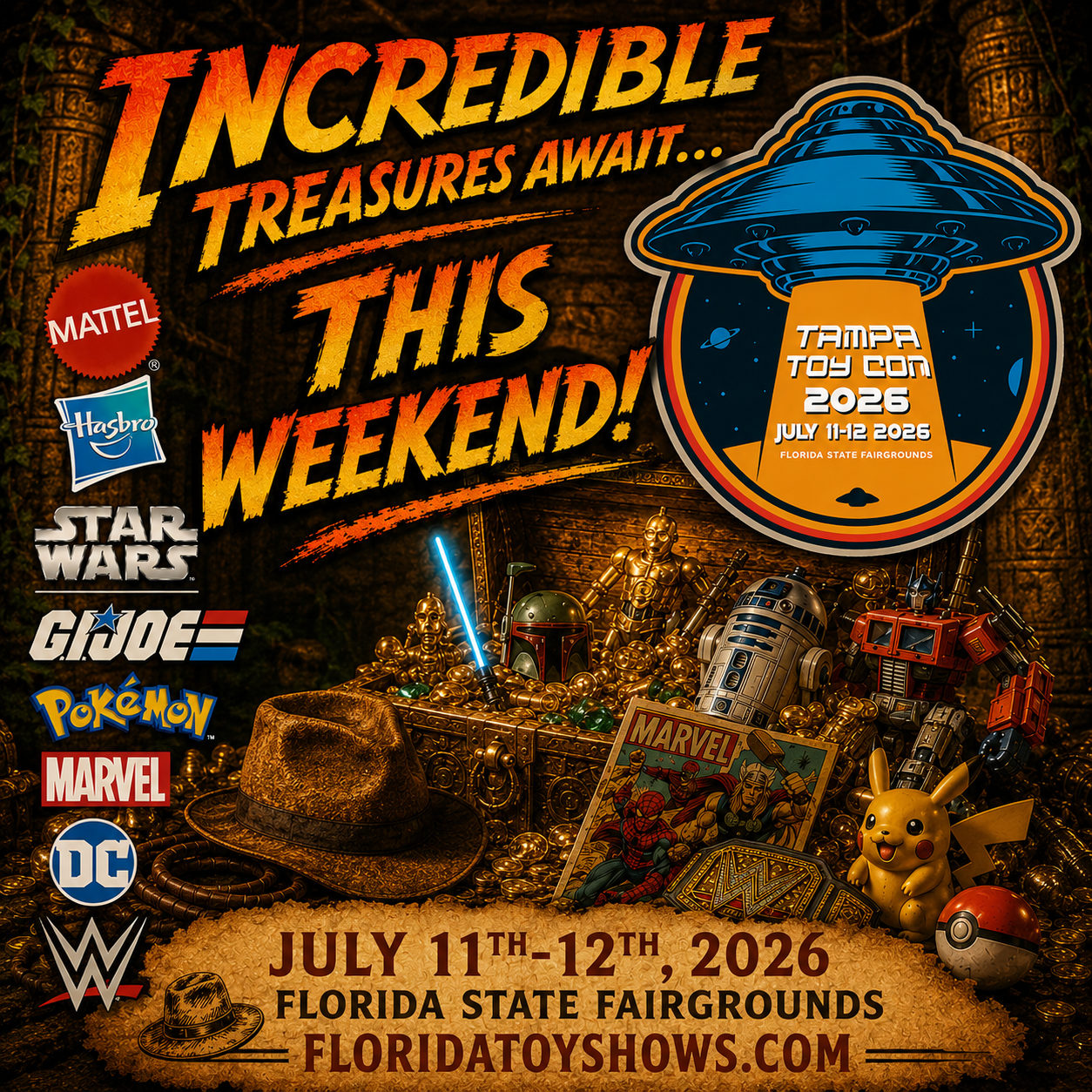 Florida Toy Shows Expos Facebook ad: Tampa Toy Con 2026