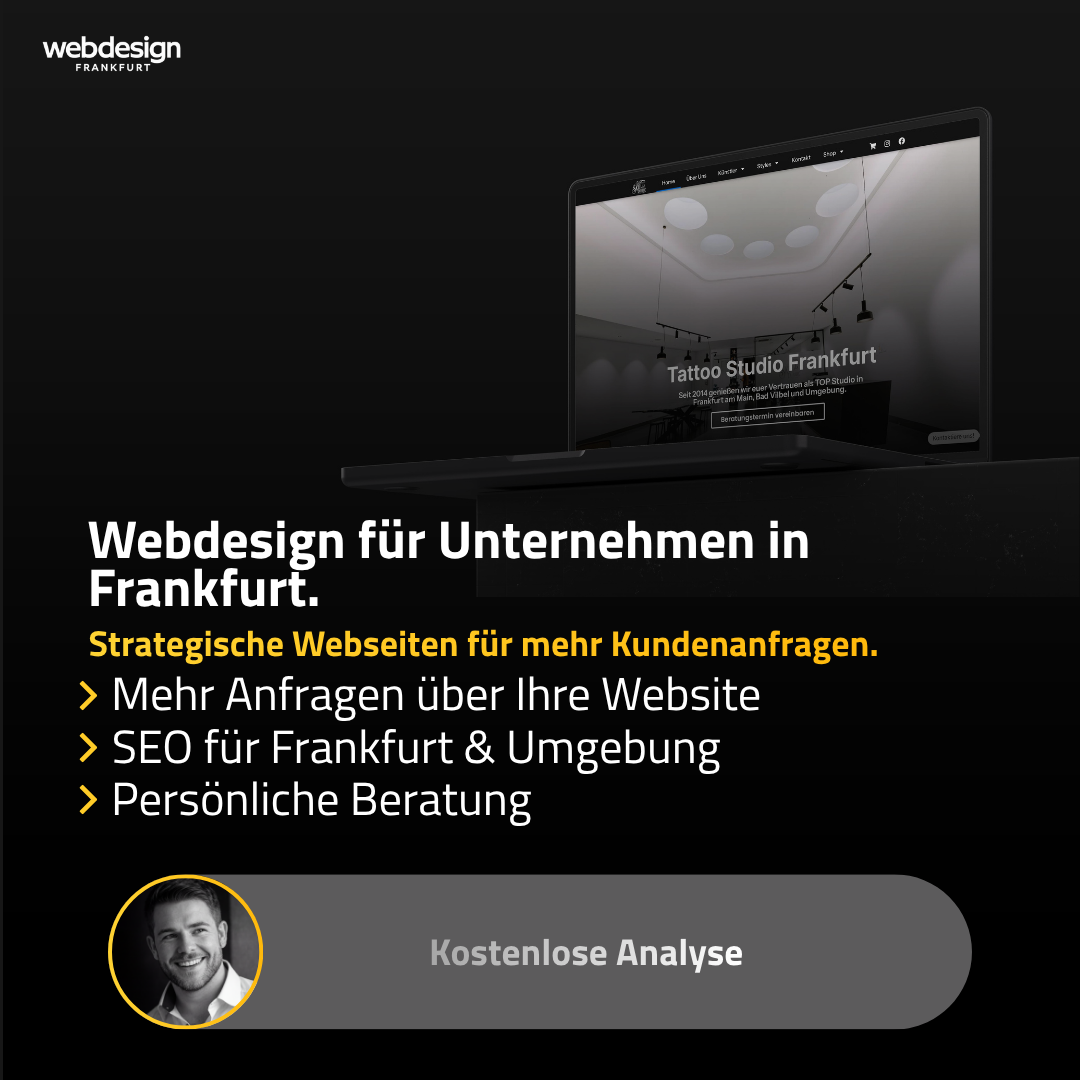 Webdesign Frankfurt Facebook ad