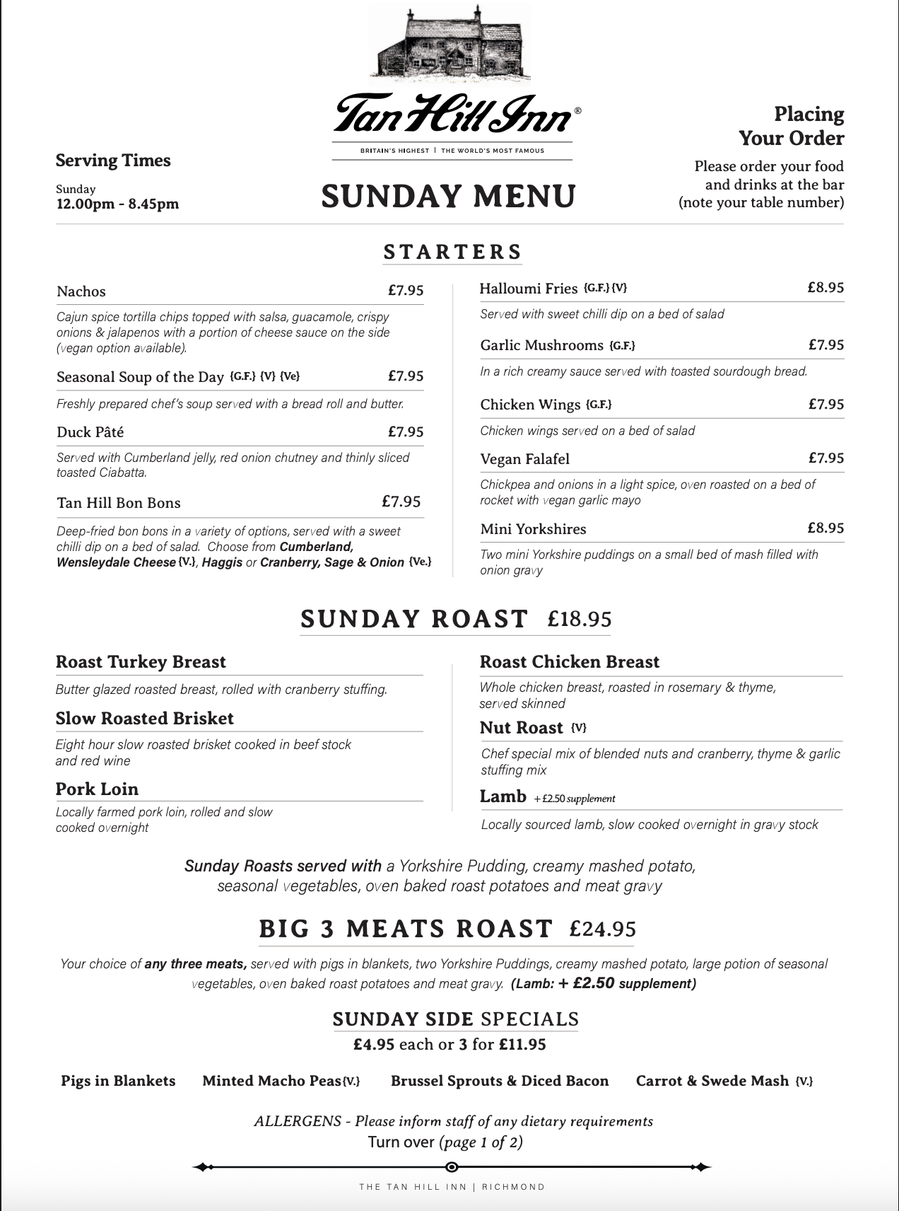 The Tan Hill Inn Facebook ad