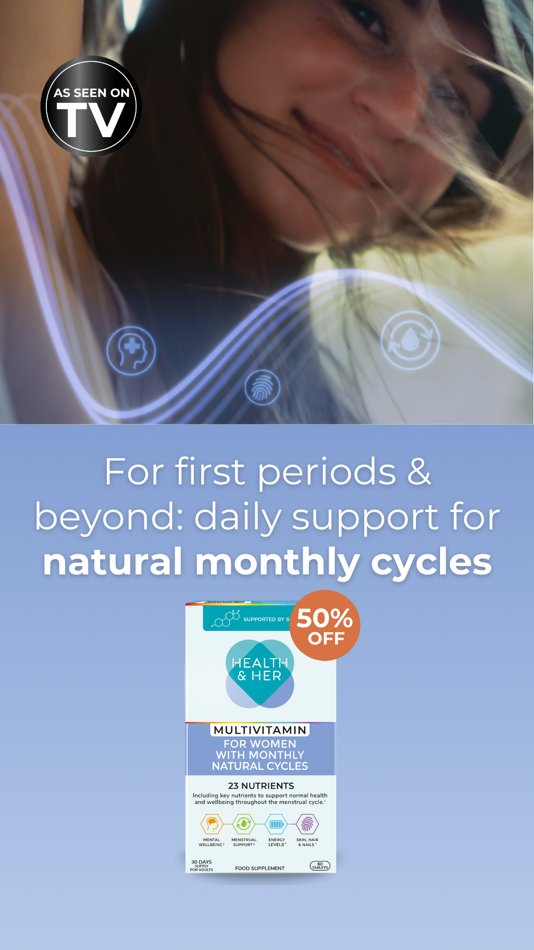 Health & Her Facebook ad