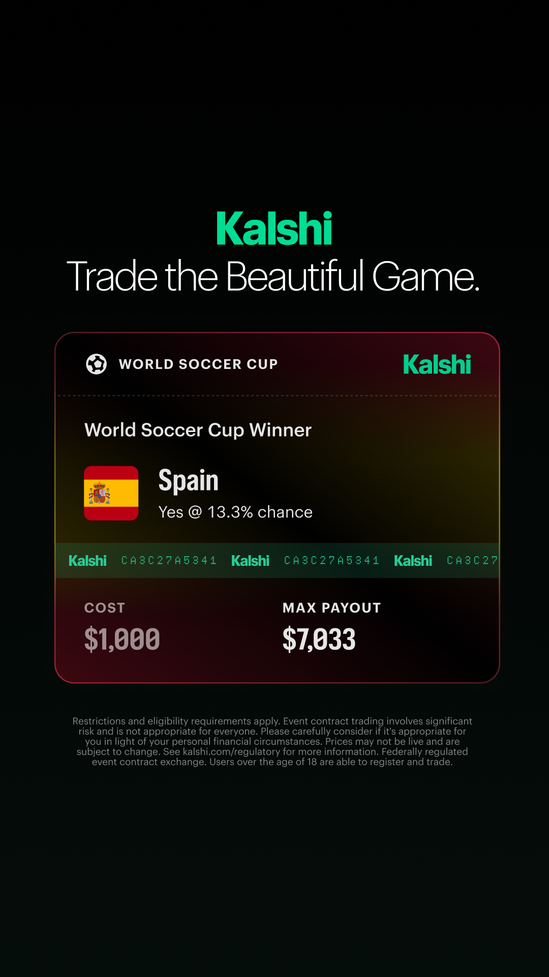 Kalshi - Trade the Headlines Facebook ad