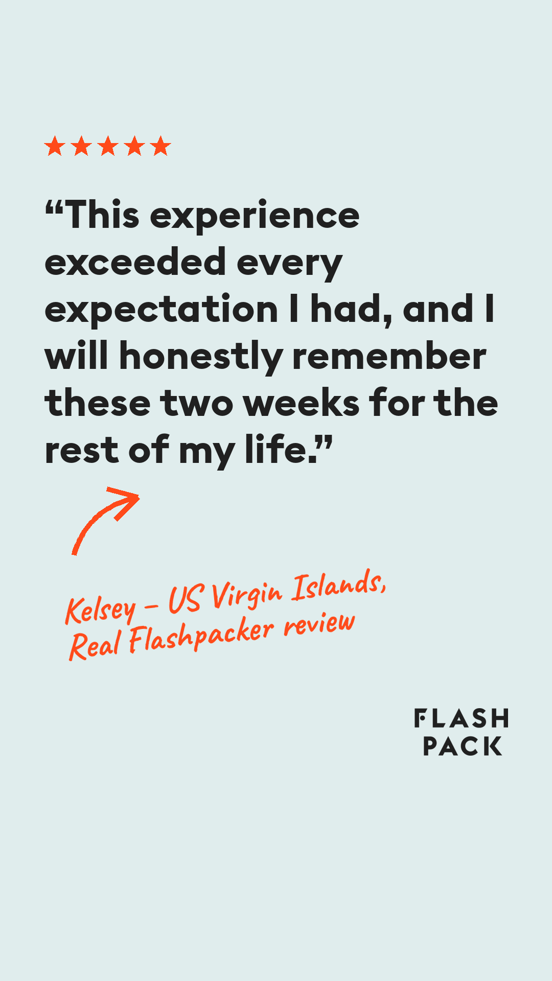 Flash Pack Facebook ad