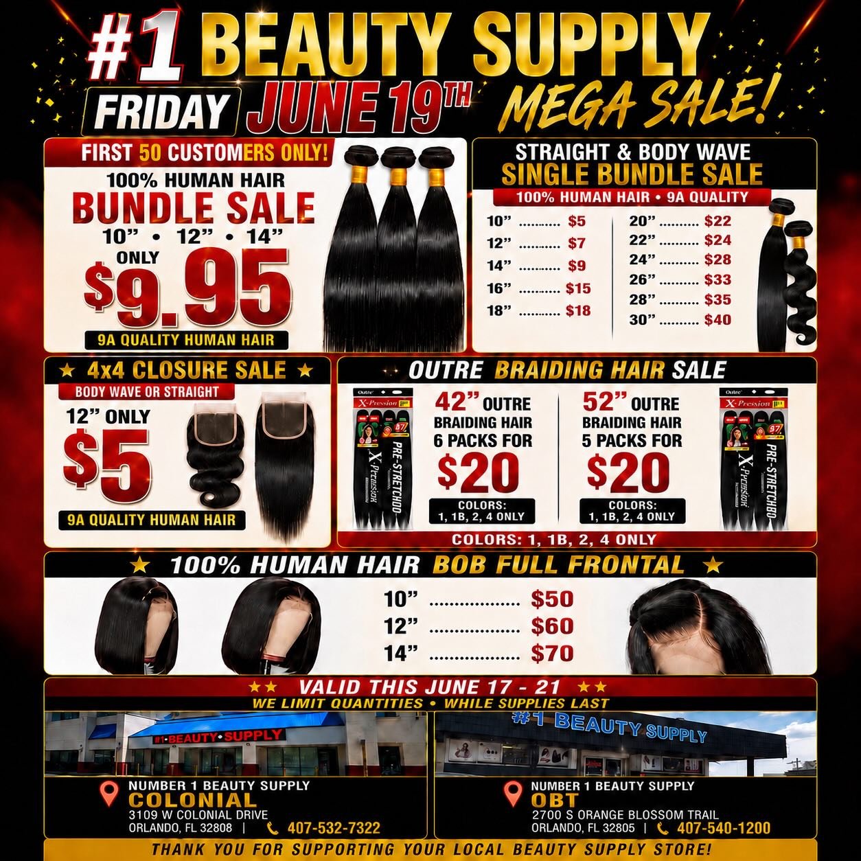 No.1beautysupply Facebook ad: NUMBER 1 BEAUTY SUPPLY MEGA SALE IS HERE!