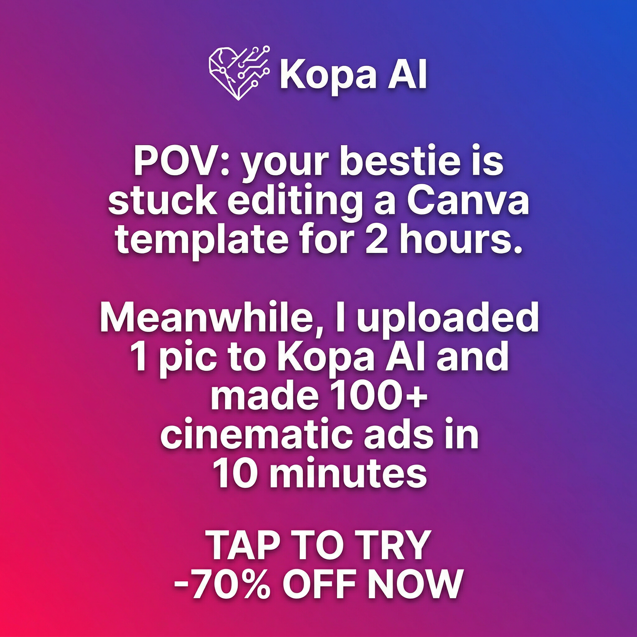 AI tools Facebook ad