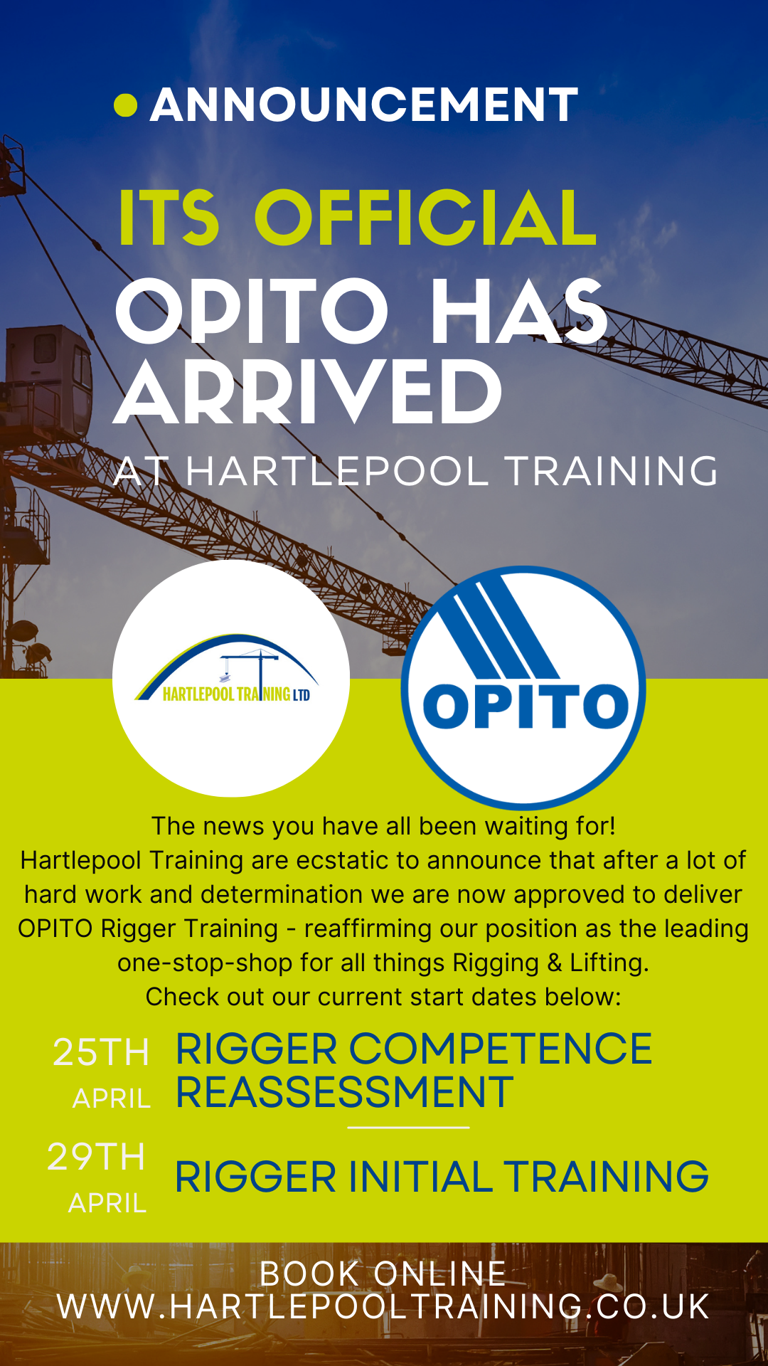 Hartlepool Training Ltd Facebook ad: Home - Hartlepool Training