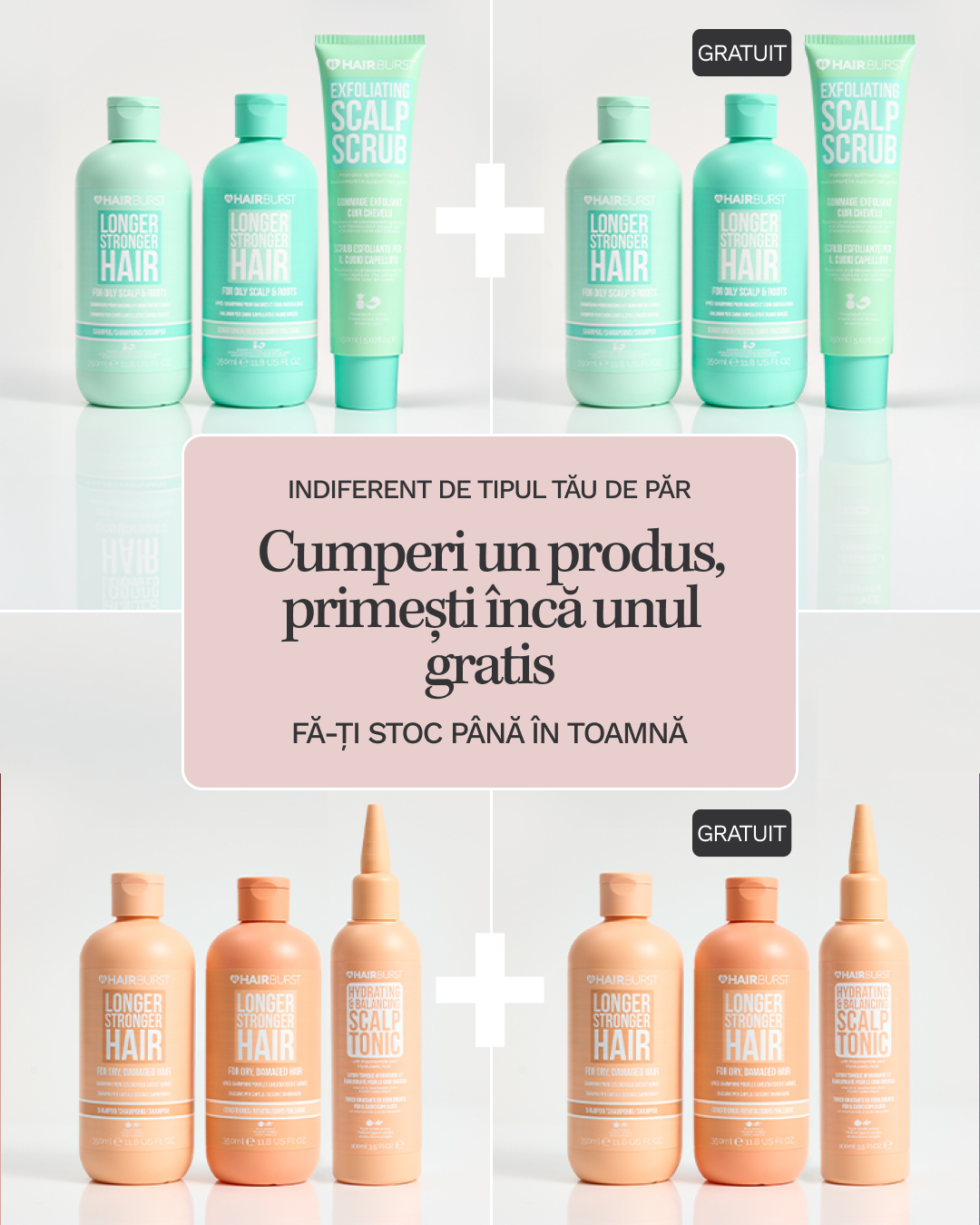 Hairburst Romania Facebook ad