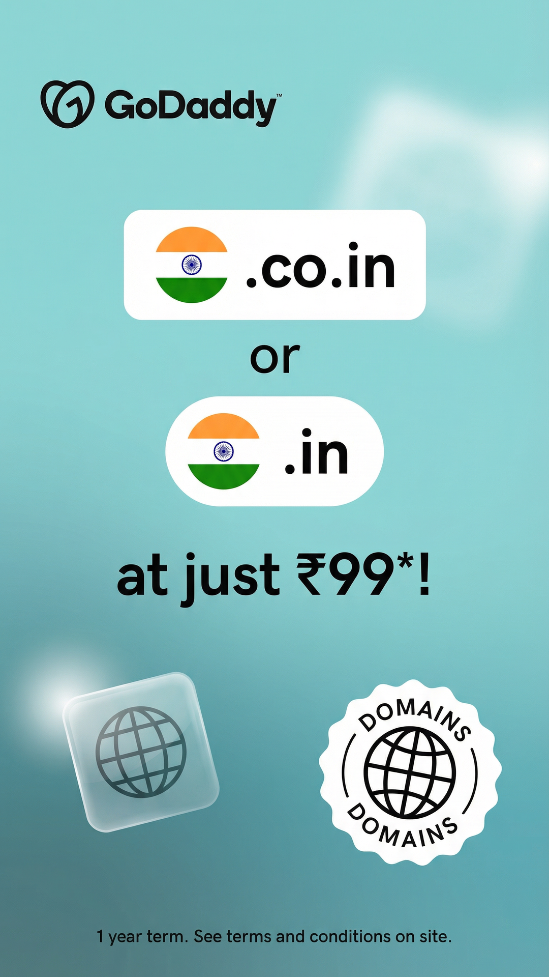 GoDaddy Facebook ad