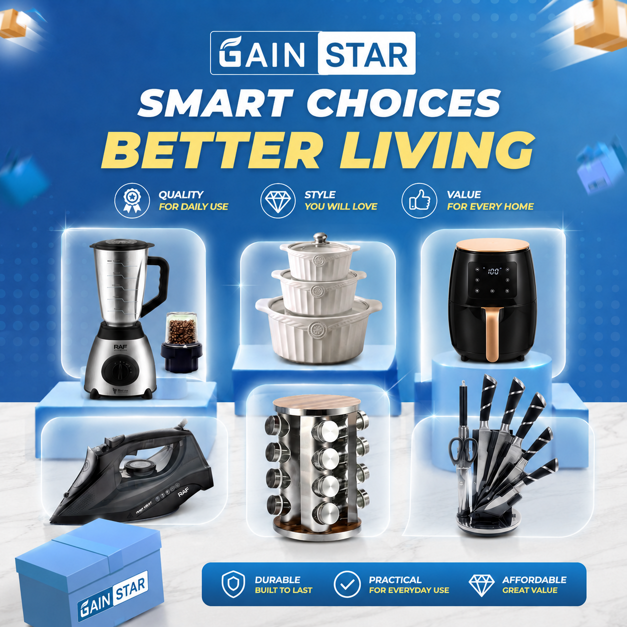 GainStar Kitchenware Facebook ad