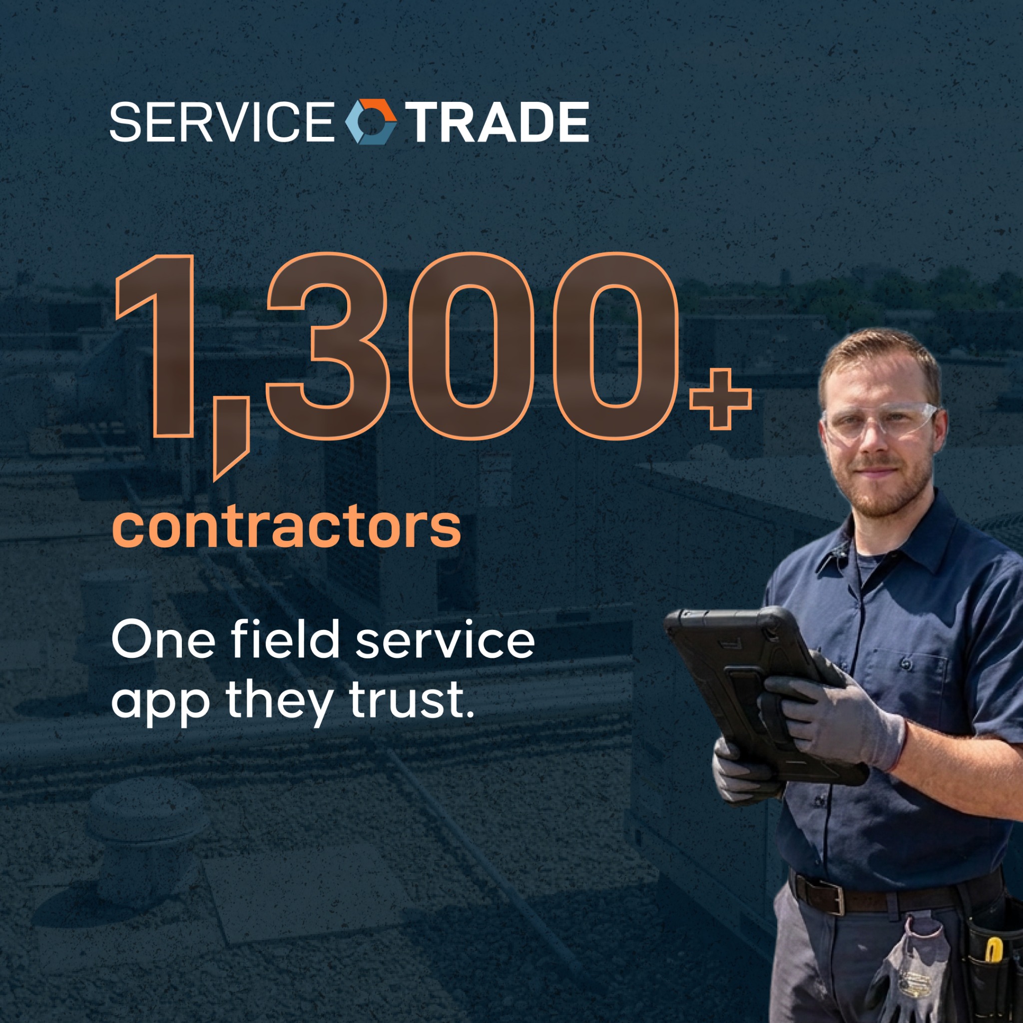 ServiceTrade Facebook ad: The App Techs Actually Trust