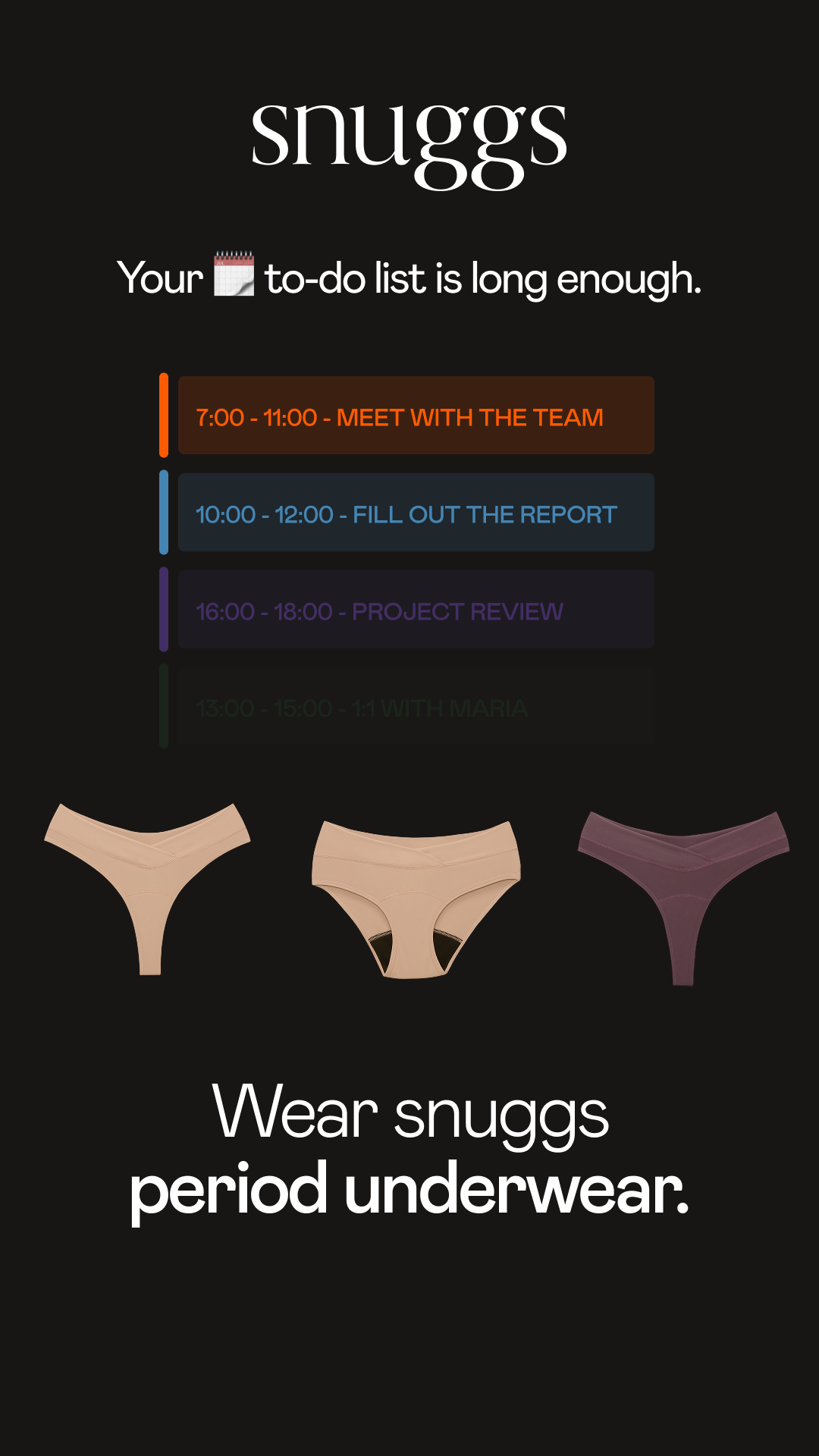 snuggs Facebook ad