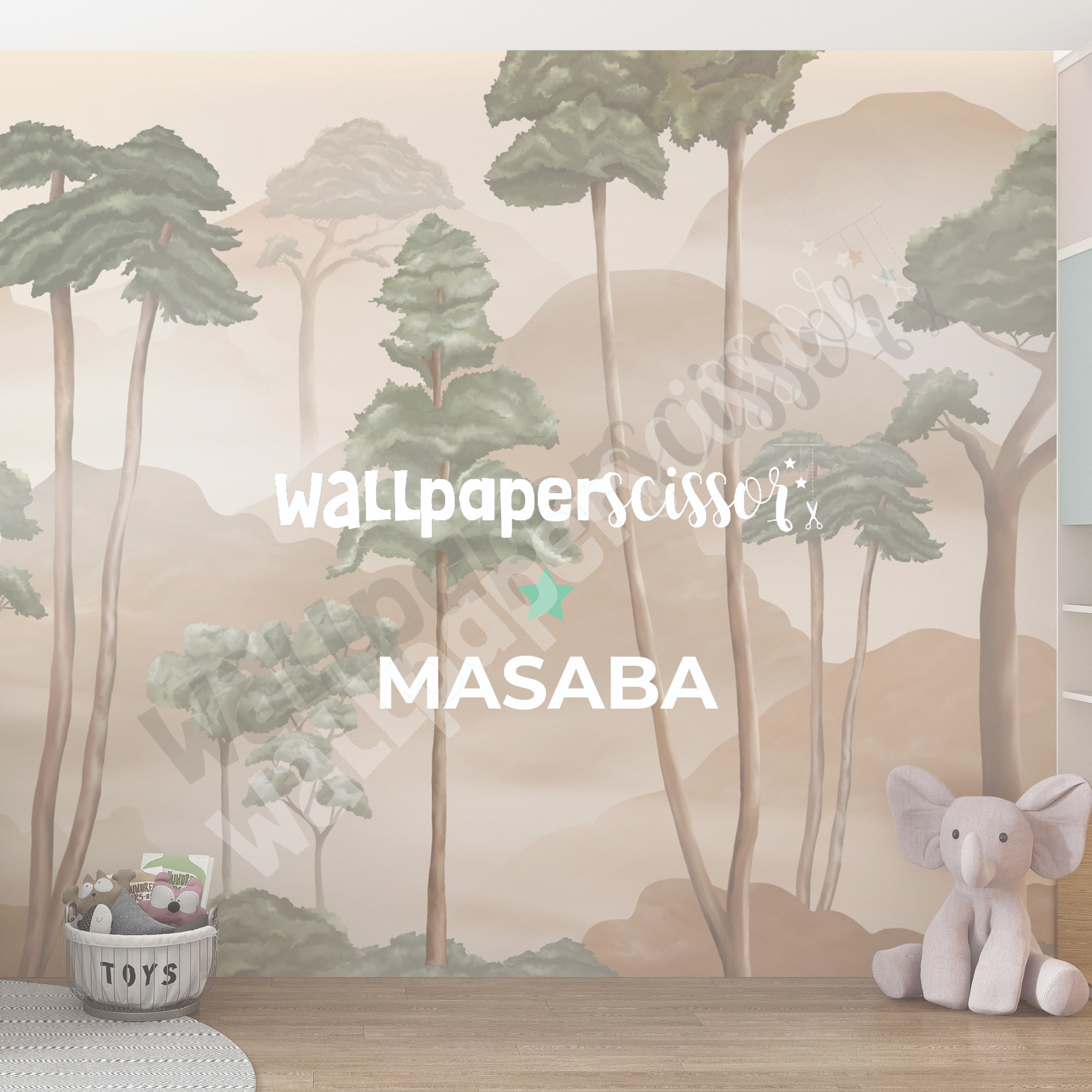Wall Paper Scissor Facebook ad: Dreamy Wallpapers for your little one's.