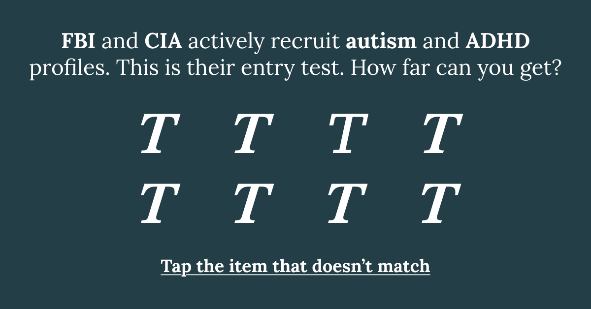Free International IQ Test Facebook ad