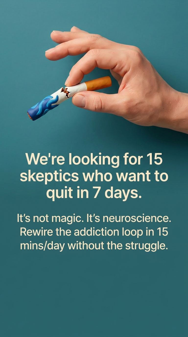 Hypnosis to Stop Smoking Facebook ad