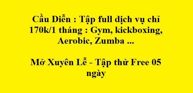 CHG Fitness Kiều Mai Facebook ad: NGHỈ LỄ NÀY CÁC PHÒNG TẬP ĐÓNG CỬA…