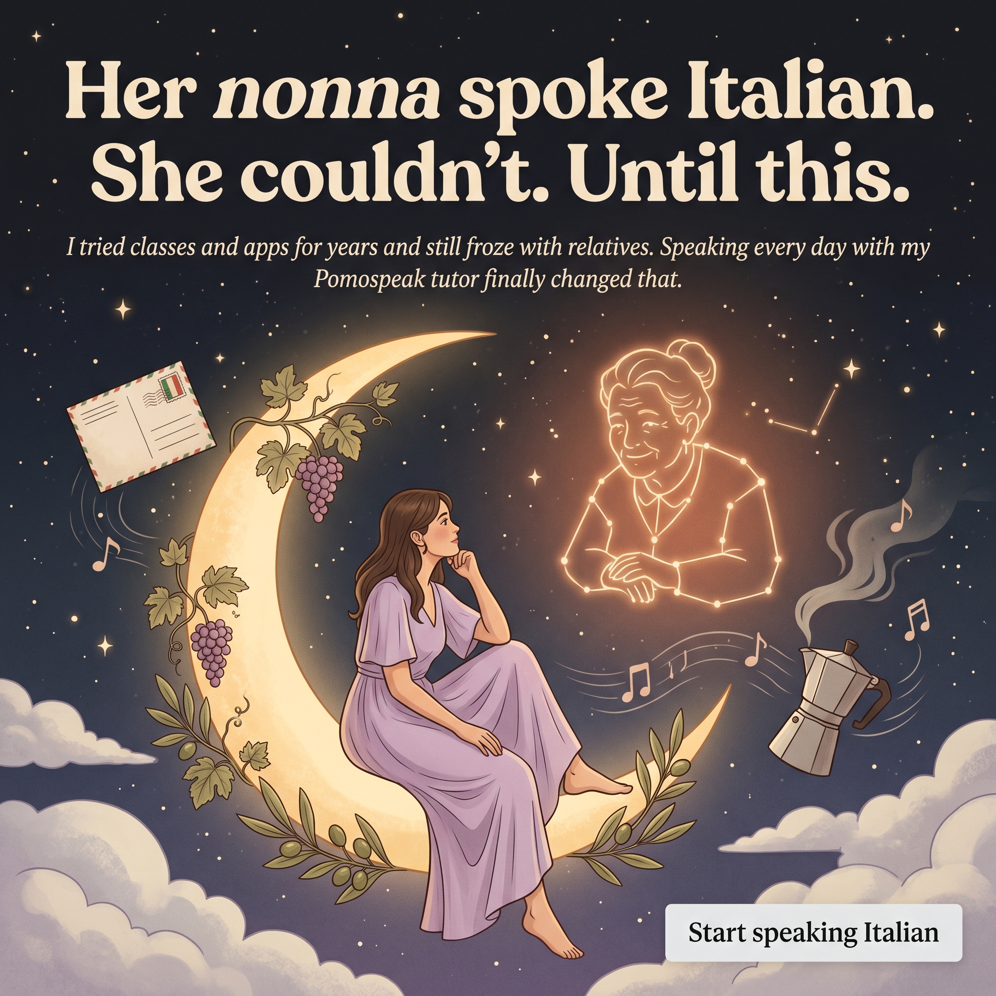 PomoSpeak Tutor Facebook ad