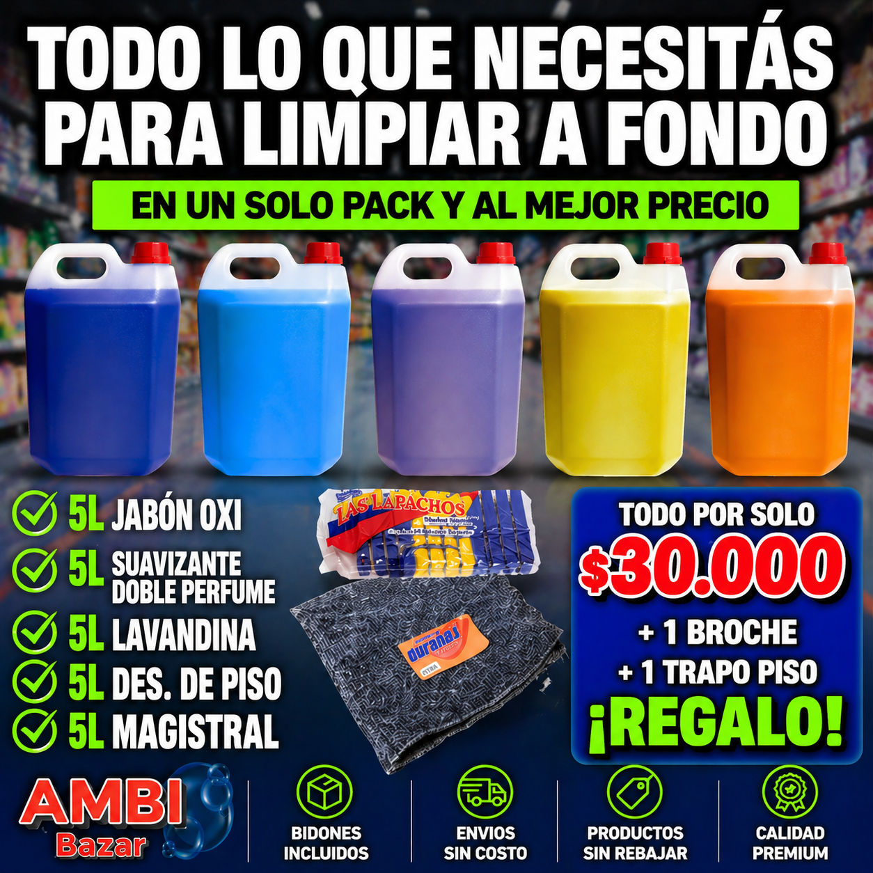 AMBI BAZAR OK Facebook ad: Calidad que resalta