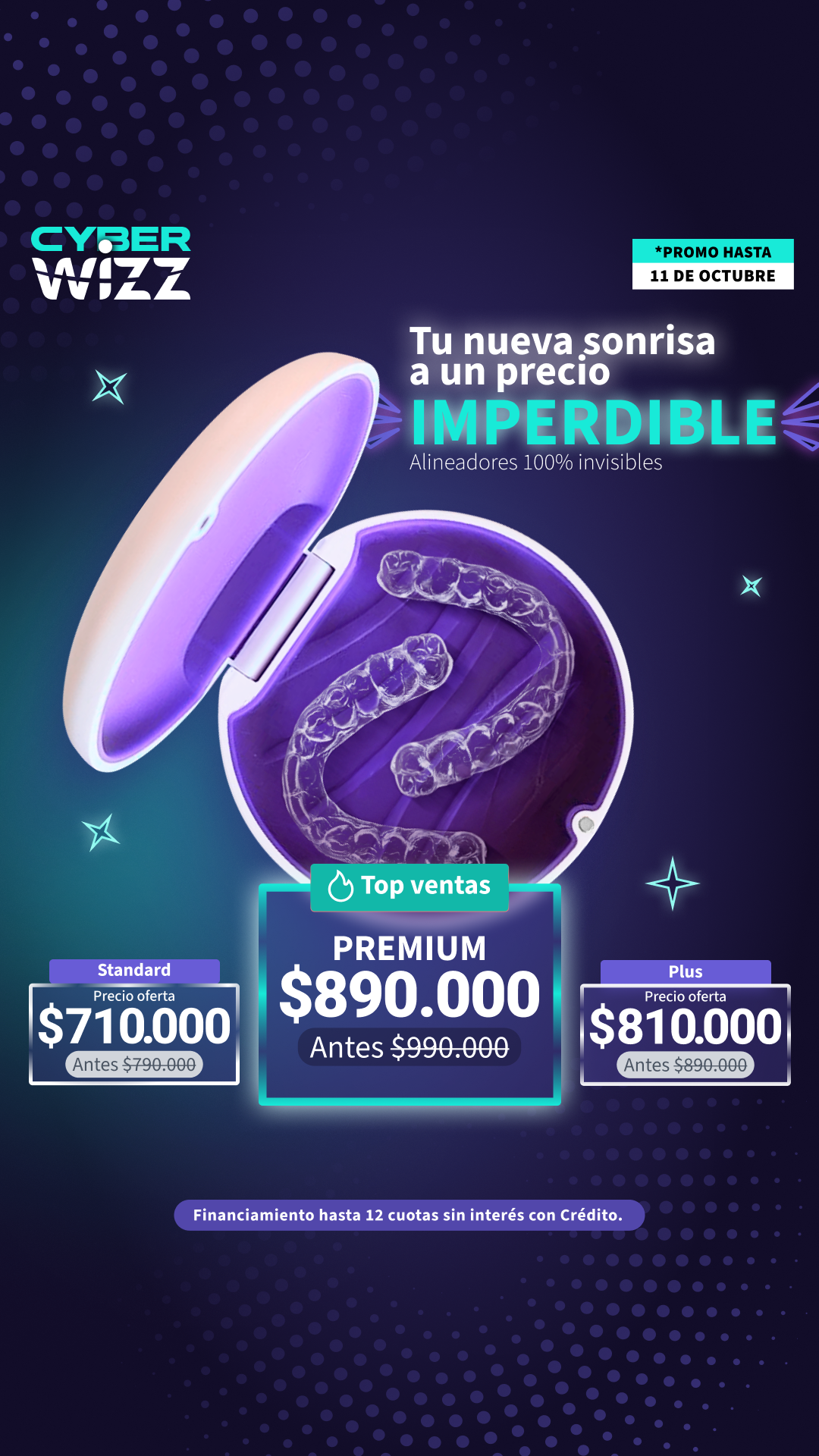 Wizz Chile Facebook ad: Alineadores en cuotas | hasta 12 cuotas SIN INTERÉS con…