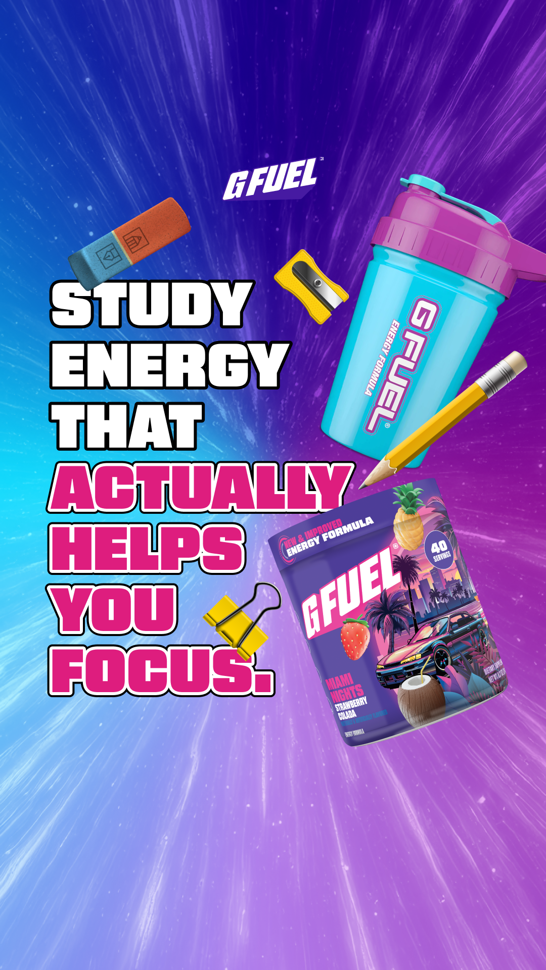 G FUEL Facebook ad