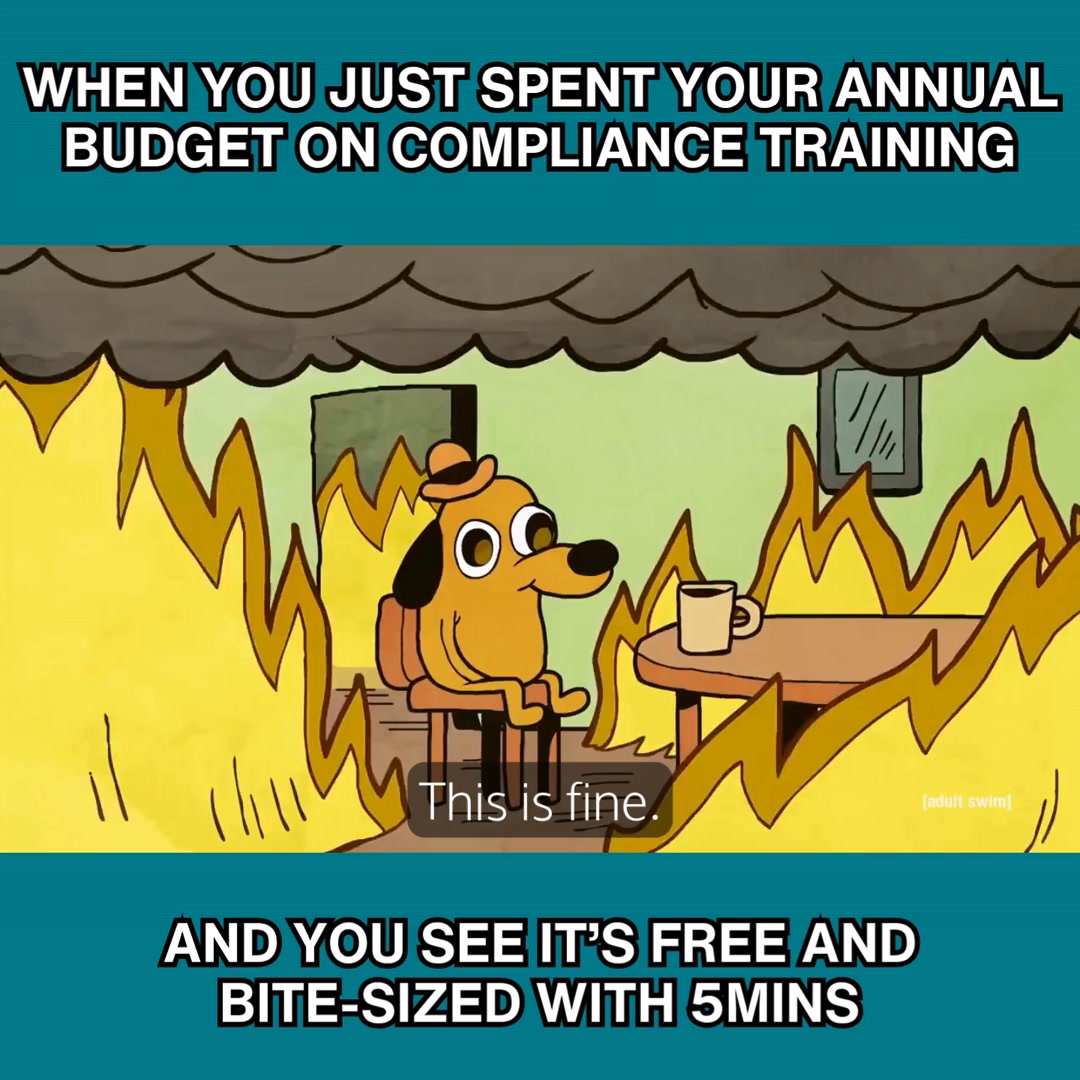 5Mins Facebook ad: Access FREE compliance training for your whole team