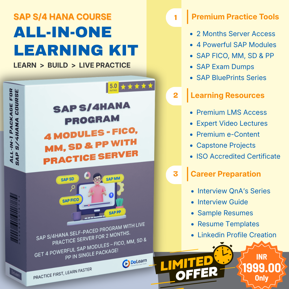 DoLearn Facebook ad: SAP All-in-1 Package