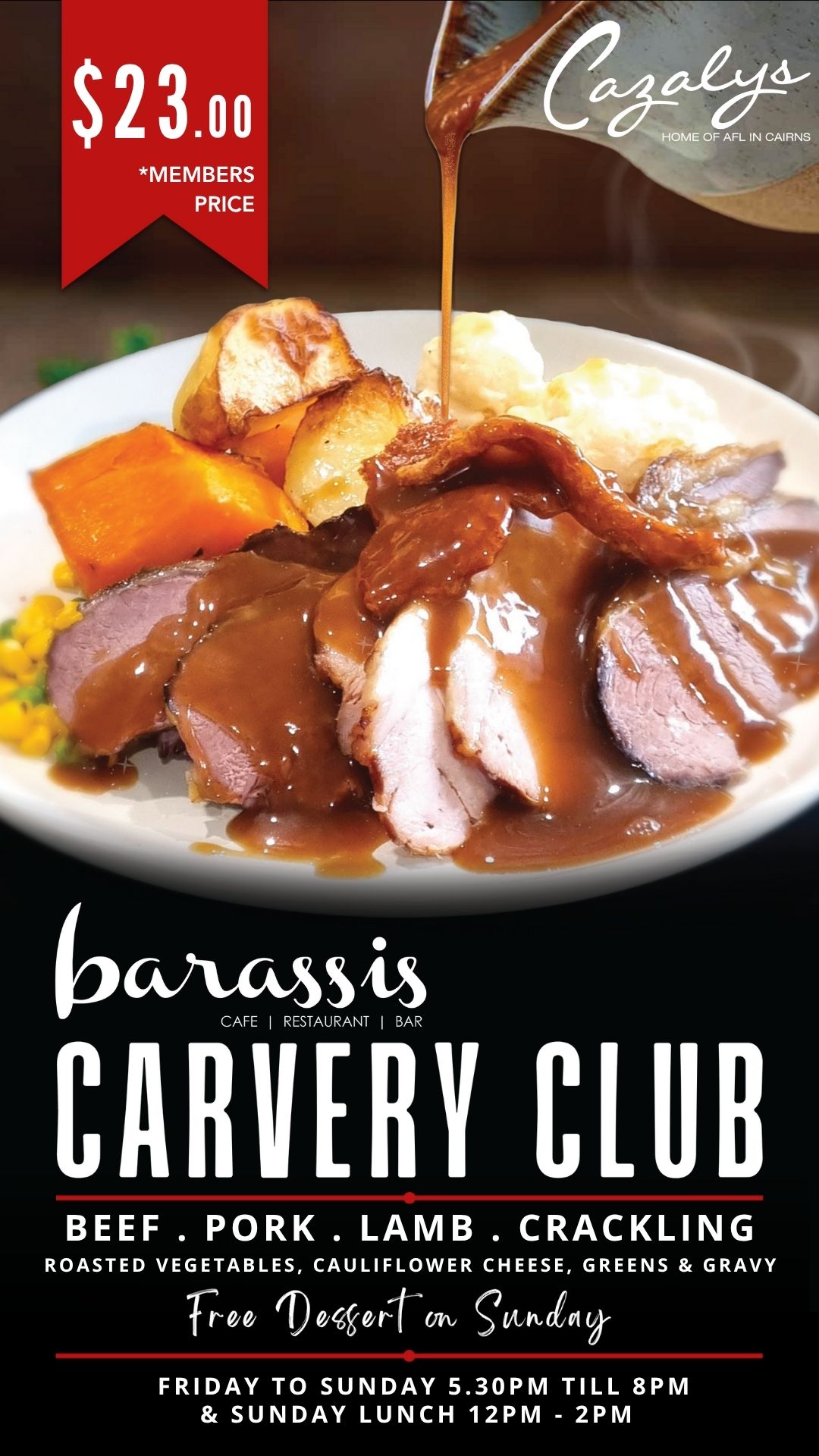 Cazalys Cairns Facebook ad from Jun 15, 2025