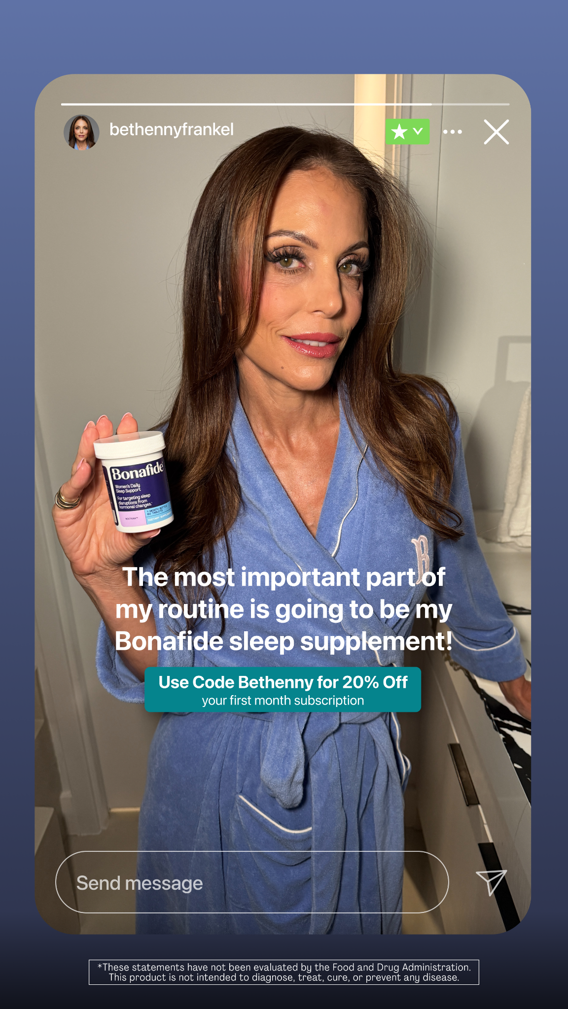 Bethenny Frankel Facebook ad