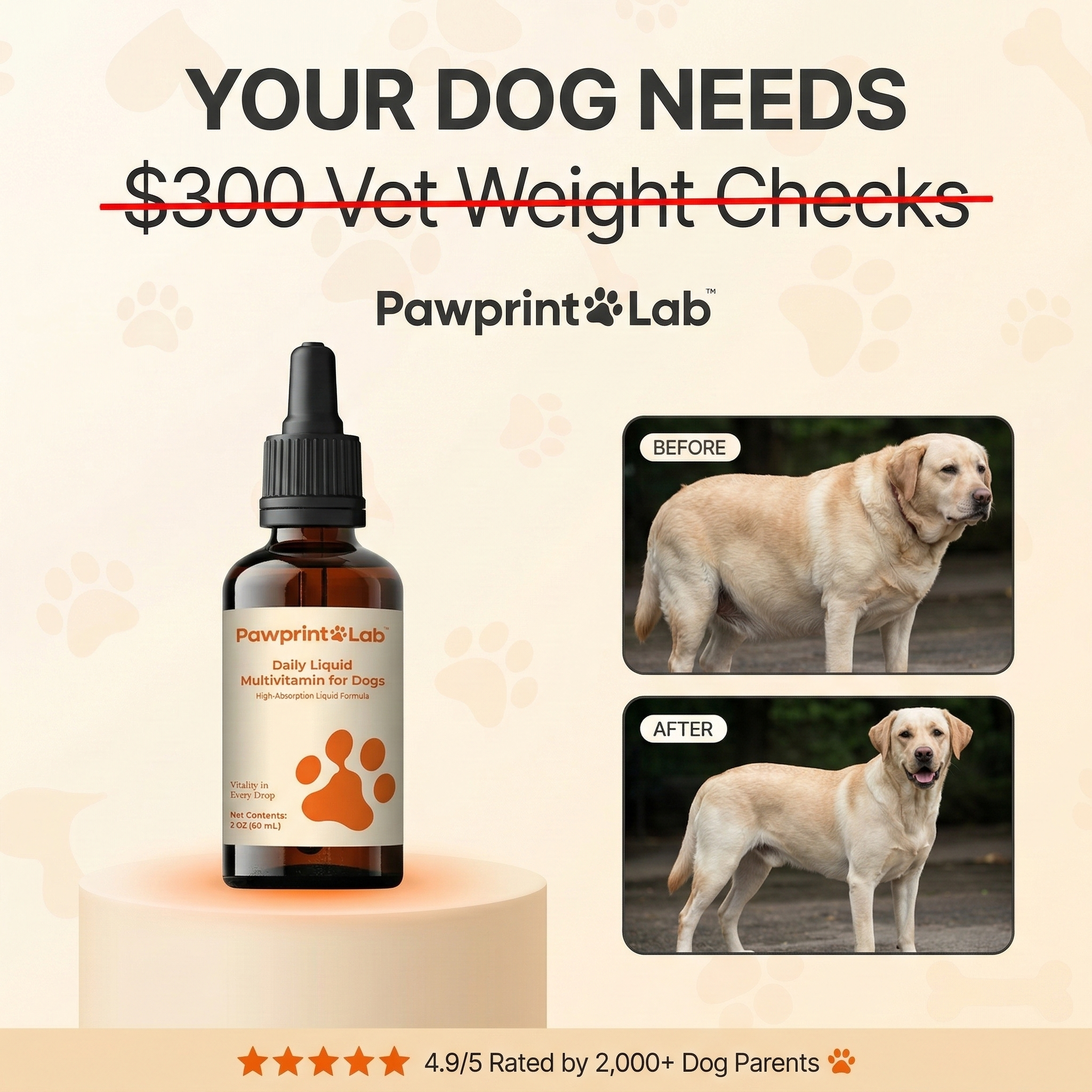 Vet-Approved Pet Products Facebook ad