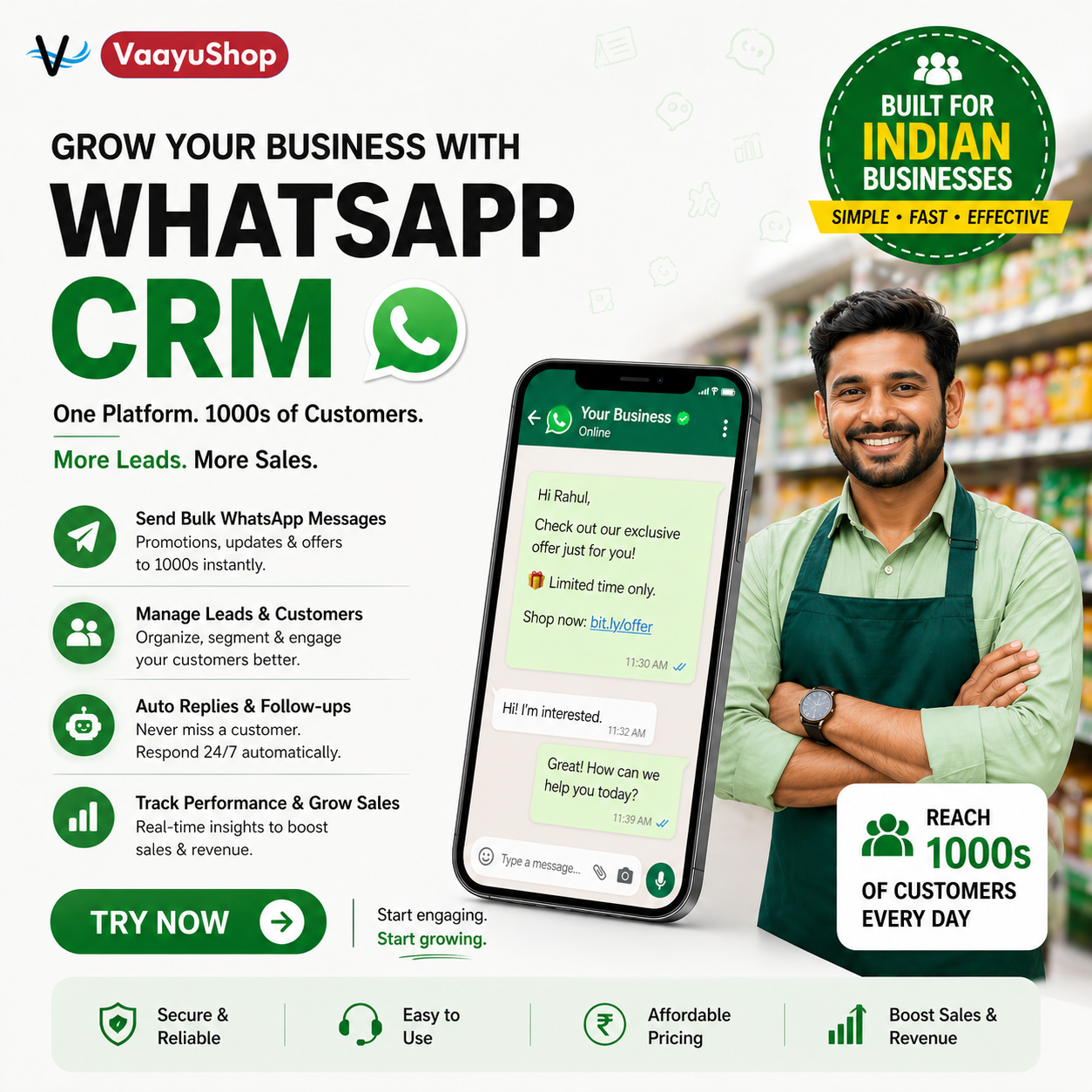VaayuShop Facebook ad from May 12, 2026