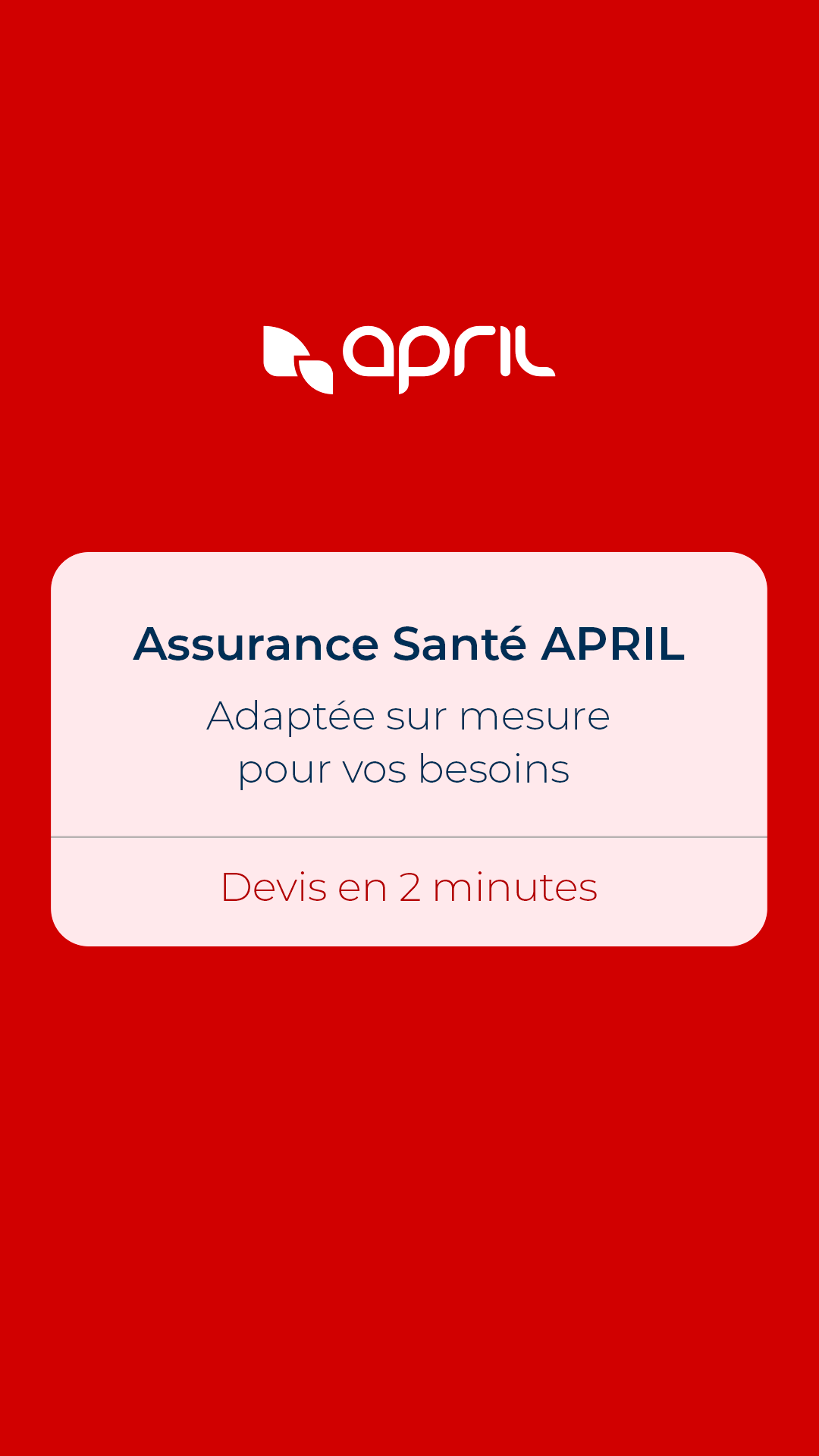 APRIL Facebook ad