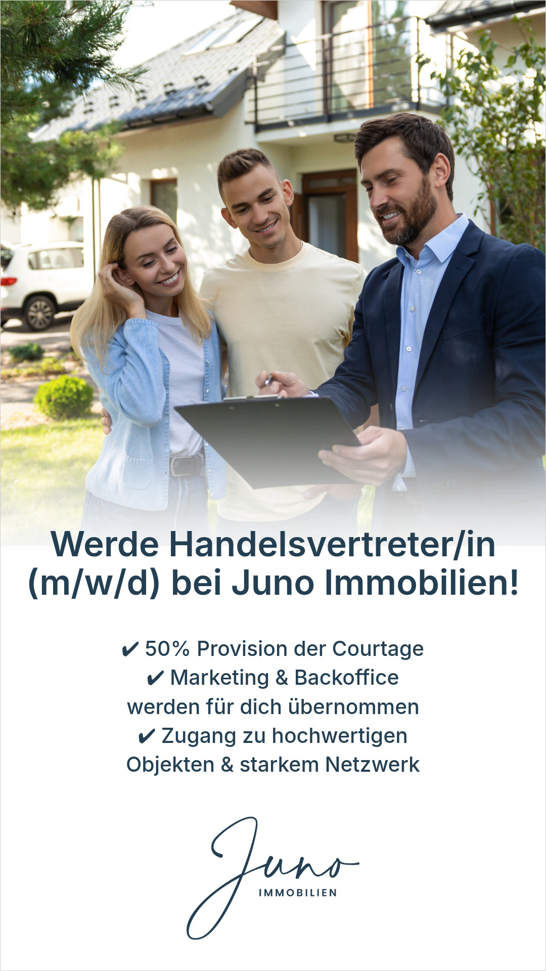 JUNO Immobilien Facebook ad from Jun 19, 2026