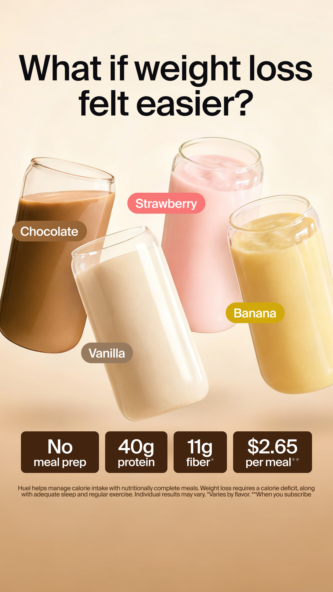 Huel Facebook ad