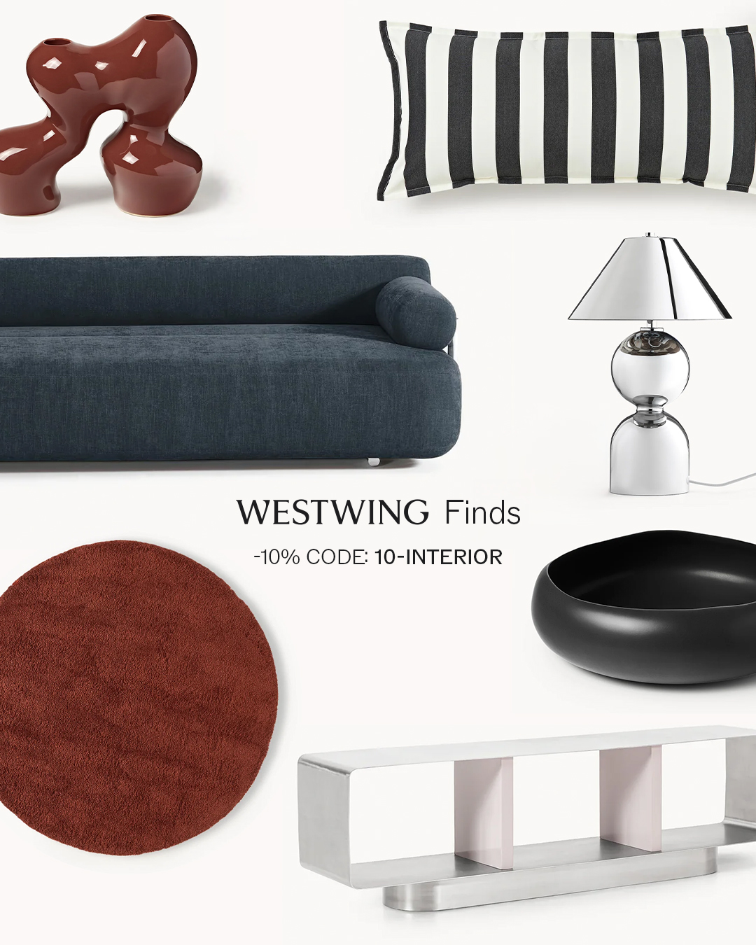 Westwing.at Facebook ad: Some pieces don't just fill a room-they define…