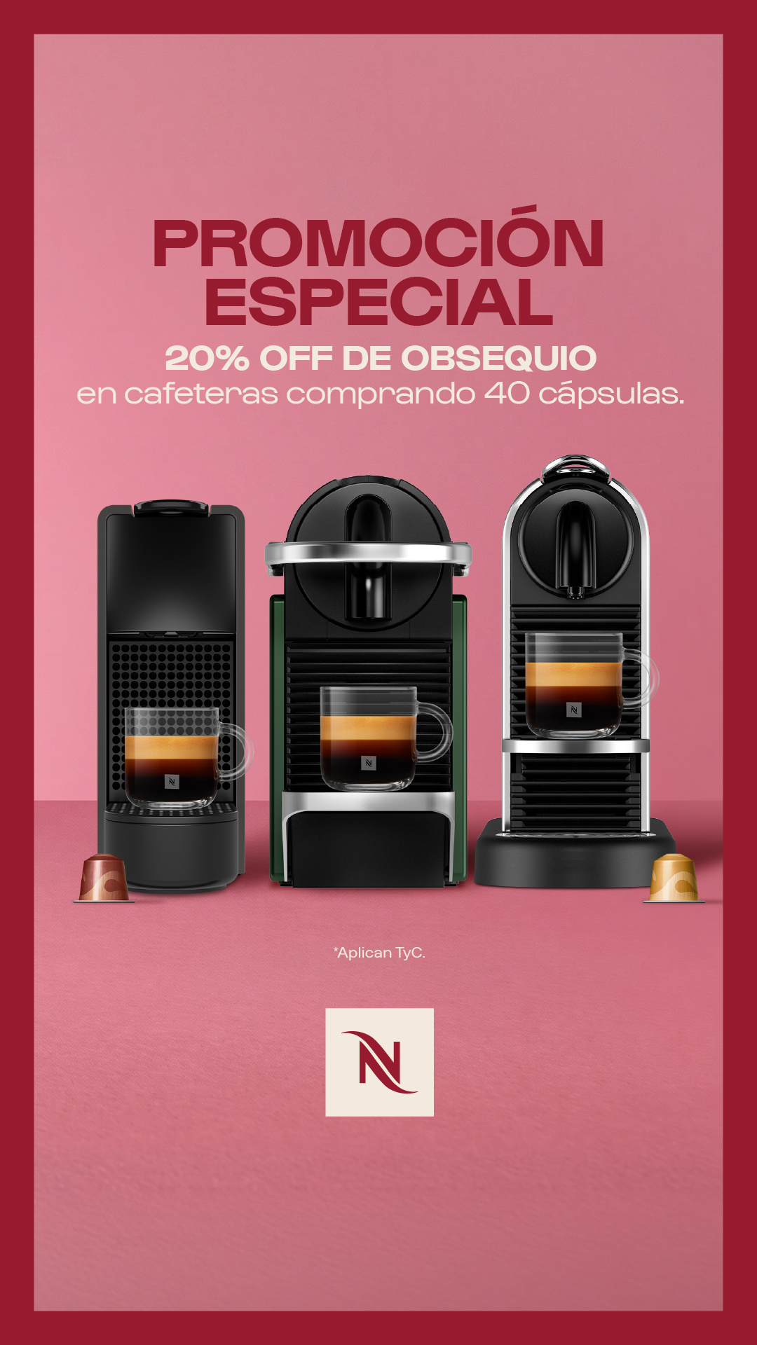 Nespresso Facebook ad: Promociones Nespresso