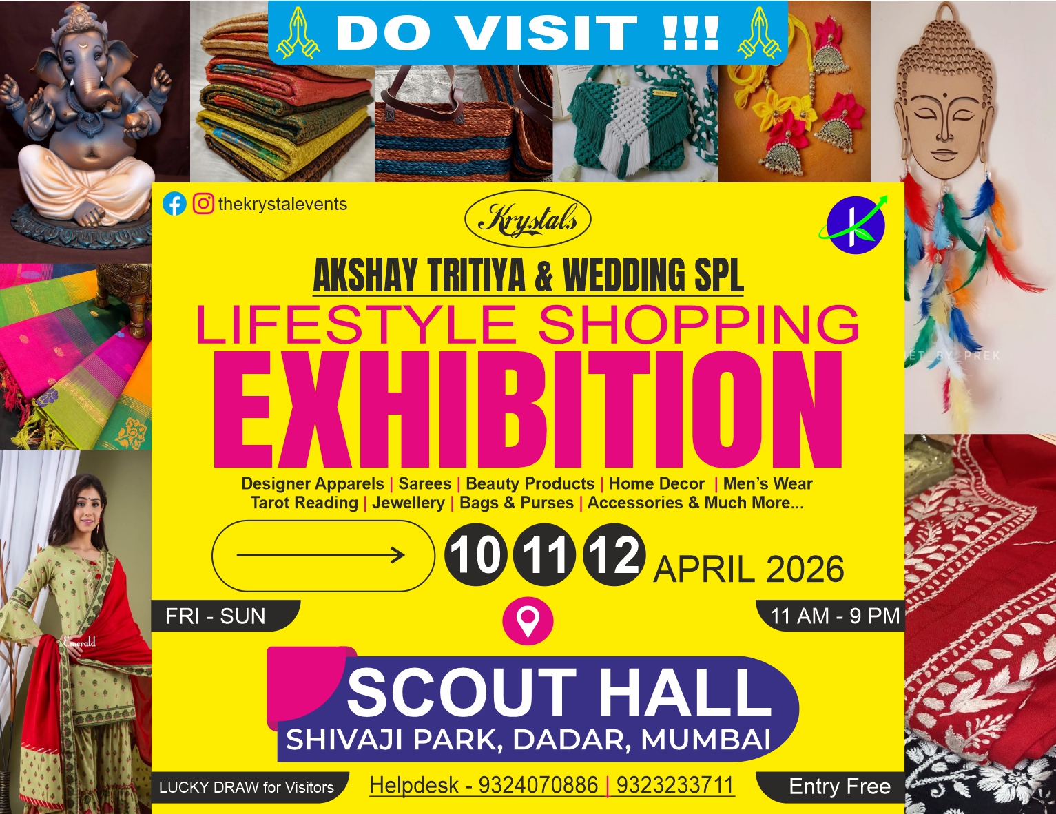 Krystal Events Facebook ad: We cordially invite you to Krystal Events organised