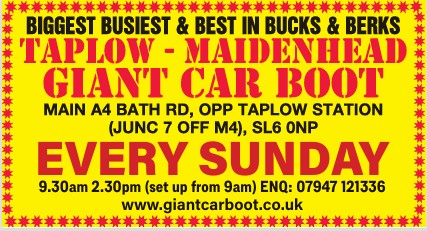 Maidenhead Advertiser Facebook ad: Taplow Giant Car Boot