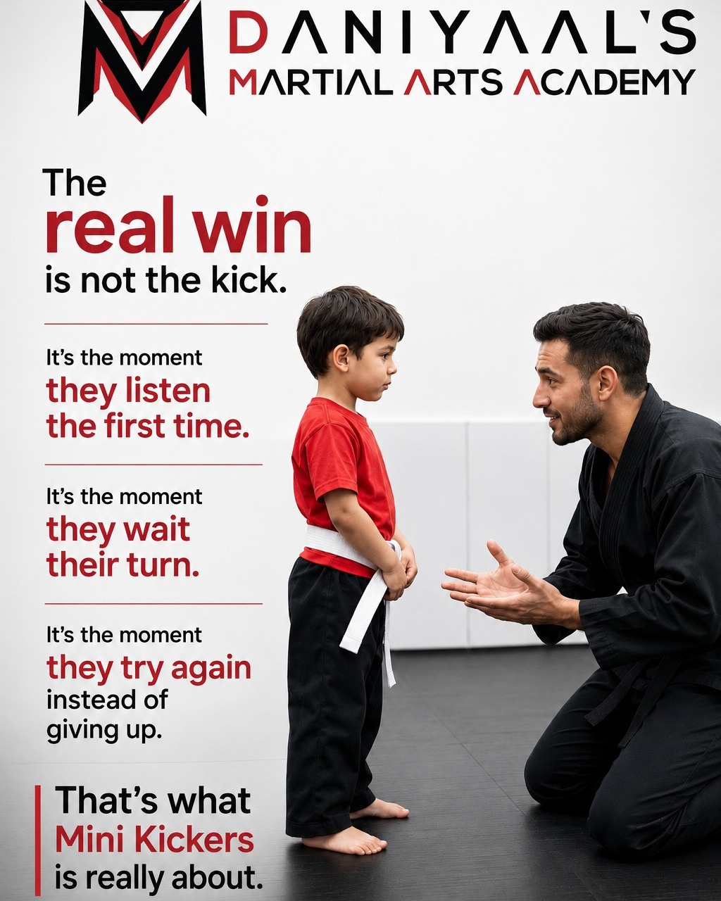 Daniyaal's Martial Arts Academy Facebook ad