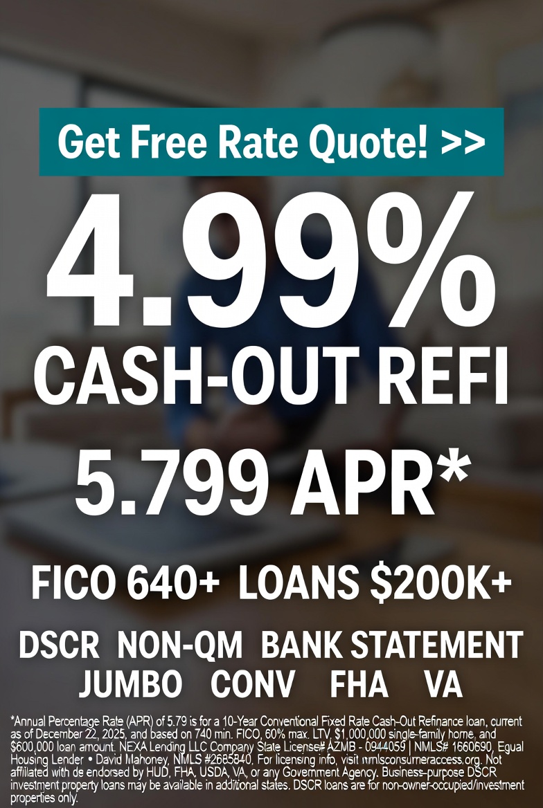 Home Loans with David Mahoney - NEXA Mortgage Facebook ad from Jan 13, 2026