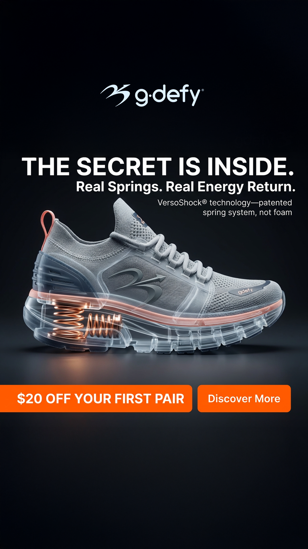 Gravity Defyer Facebook ad